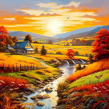 Load image into Gallery viewer, Diamond Painting - Full Round - country house (30*30CM)
