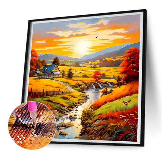 Diamond Painting - Full Round - country house (30*30CM)