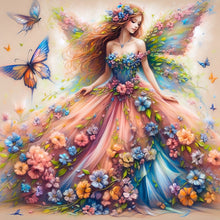 Load image into Gallery viewer, Diamond Painting - Full Round - butterfly fairy (40*40CM)
