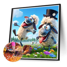 Load image into Gallery viewer, Diamond Painting - Full Round - Funny alpaca (40*40CM)
