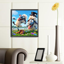 Load image into Gallery viewer, Diamond Painting - Full Round - Funny alpaca (40*40CM)

