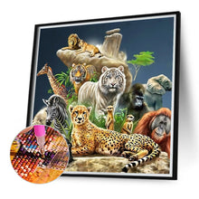 Load image into Gallery viewer, Diamond Painting - Full Round - tropical animals (40*40CM)
