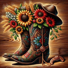 Load image into Gallery viewer, Diamond Painting - Full Round - cowboy boots (40*40CM)
