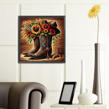 Load image into Gallery viewer, Diamond Painting - Full Round - cowboy boots (40*40CM)

