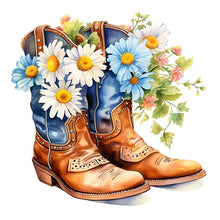 Load image into Gallery viewer, Diamond Painting - Full Round - cowboy boots (40*40CM)
