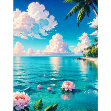 Load image into Gallery viewer, Diamond Painting - Full Square - Lotus by the water (30*40CM)
