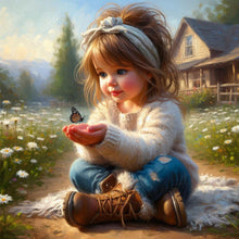Load image into Gallery viewer, Diamond Painting - Full Square - little girl (30*30CM)
