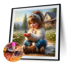 Load image into Gallery viewer, Diamond Painting - Full Square - little girl (30*30CM)
