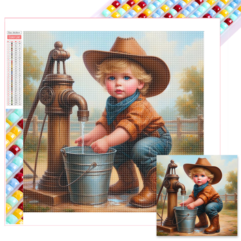 Diamond Painting - Full Square - cowgirl (30*30CM)