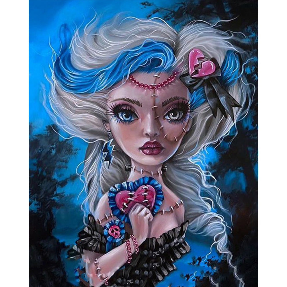 Diamond Painting - Full Round - girl (40*50CM)