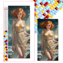 Load image into Gallery viewer, Diamond Painting - Full Square - seaside girl (40*80CM)
