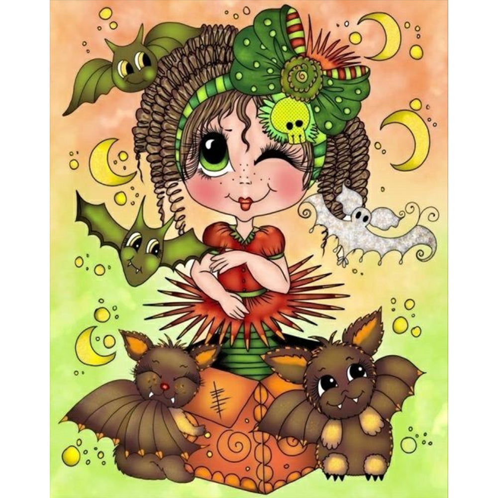 Diamond Painting - Full Round - girl (40*50CM)