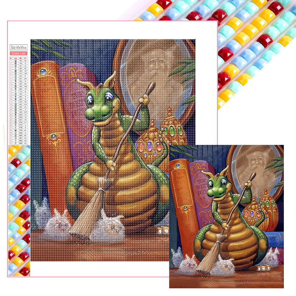 Diamond Painting - Full Square - little dragon man (40*50CM)