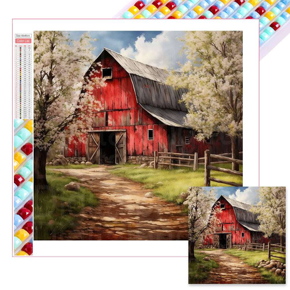 Diamond Painting - Full Square - red house (40*40CM)