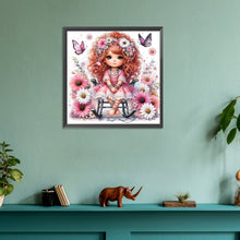 Load image into Gallery viewer, Diamond Painting - Full Round - flower girl (30*30CM)
