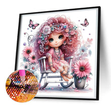 Load image into Gallery viewer, Diamond Painting - Full Round - flower girl (30*30CM)

