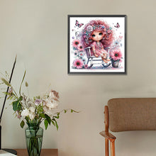 Load image into Gallery viewer, Diamond Painting - Full Round - flower girl (30*30CM)
