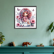 Load image into Gallery viewer, Diamond Painting - Full Round - flower girl (30*30CM)
