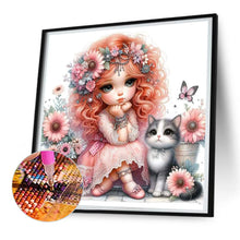 Load image into Gallery viewer, Diamond Painting - Full Round - flower girl (30*30CM)
