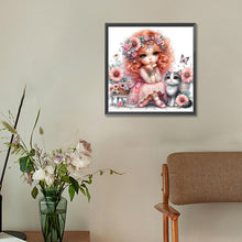 Load image into Gallery viewer, Diamond Painting - Full Round - flower girl (30*30CM)
