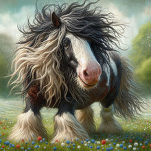 Load image into Gallery viewer, Diamond Painting - Full Round - Donkey in the grass (30*30CM)
