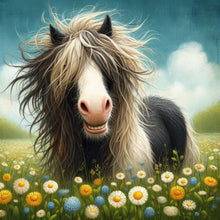 Load image into Gallery viewer, Diamond Painting - Full Round - Donkey in the grass (30*30CM)
