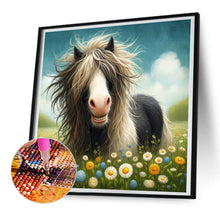 Load image into Gallery viewer, Diamond Painting - Full Round - Donkey in the grass (30*30CM)
