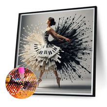 Load image into Gallery viewer, Diamond Painting - Full Round - piano girl (40*40CM)

