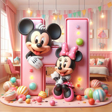 Load image into Gallery viewer, Diamond Painting - Full Round - Mickey Minnie letters (40*40CM)
