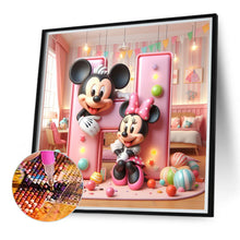 Load image into Gallery viewer, Diamond Painting - Full Round - Mickey Minnie letters (40*40CM)
