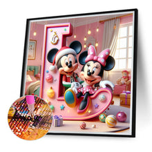 Load image into Gallery viewer, Diamond Painting - Full Round - Mickey Minnie letters (40*40CM)

