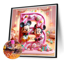 Load image into Gallery viewer, Diamond Painting - Full Round - Mickey Minnie letters (40*40CM)
