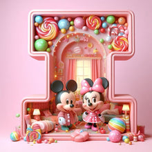 Load image into Gallery viewer, Diamond Painting - Full Round - Mickey Minnie letters (40*40CM)

