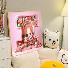 Load image into Gallery viewer, Diamond Painting - Full Round - Mickey Minnie letters (40*40CM)
