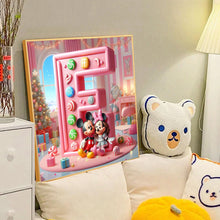 Load image into Gallery viewer, Diamond Painting - Full Round - Mickey Minnie letters (40*40CM)
