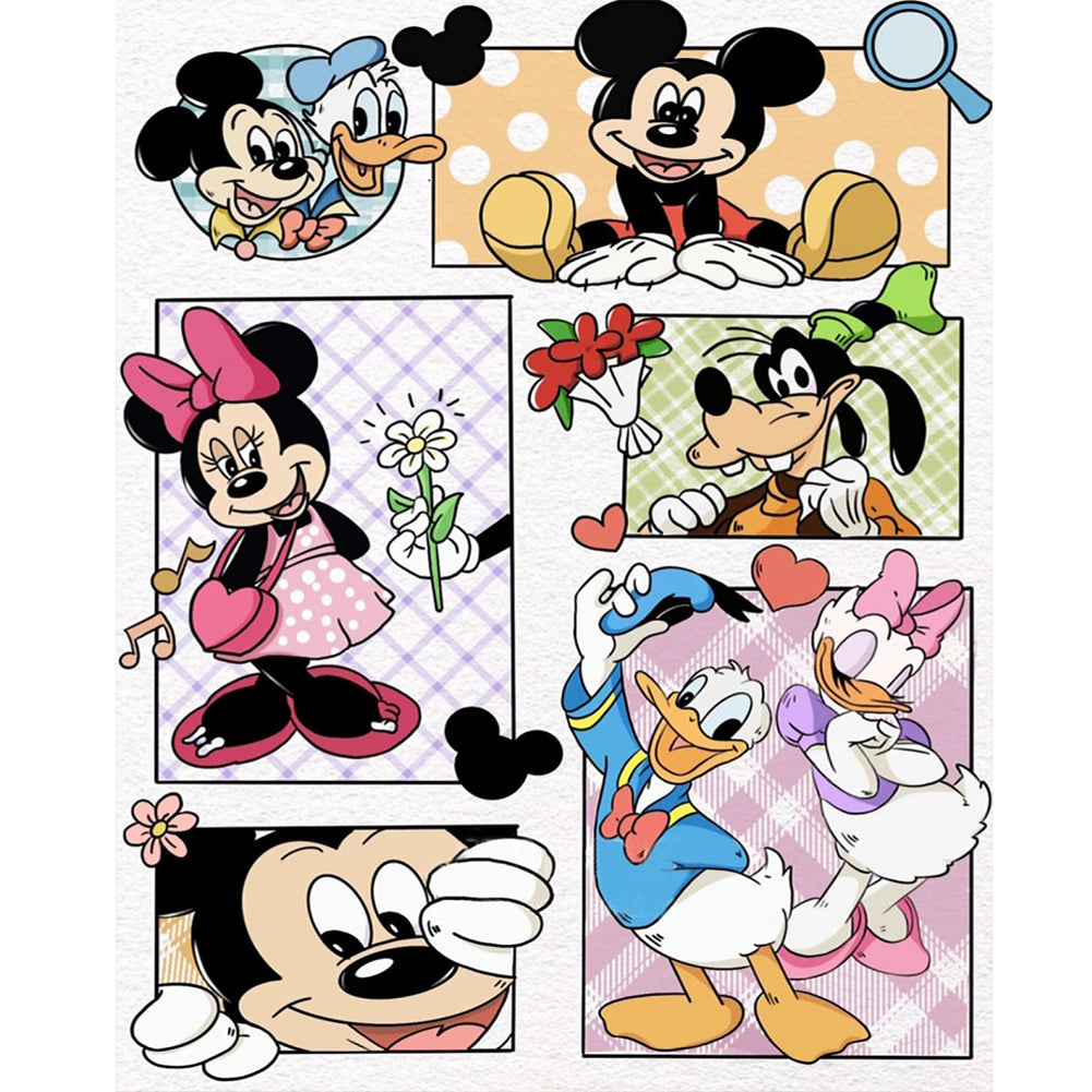 Diamond Painting - Full Round - mickey and friends (40*50CM)