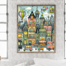 Load image into Gallery viewer, Diamond Painting - Full Round - Car and city house scenery (40*50CM)
