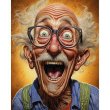 Load image into Gallery viewer, AB Diamond Painting - Full Round - Laughing old man (40*50CM)
