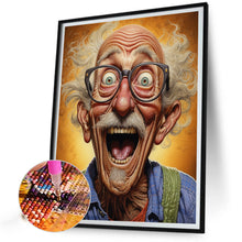 Load image into Gallery viewer, AB Diamond Painting - Full Round - Laughing old man (40*50CM)
