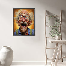 Load image into Gallery viewer, AB Diamond Painting - Full Round - Laughing old man (40*50CM)
