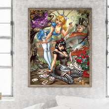 Load image into Gallery viewer, Diamond Painting - Full Round - Disney Alice&#39;s Bizarre Adventure (40*50CM)
