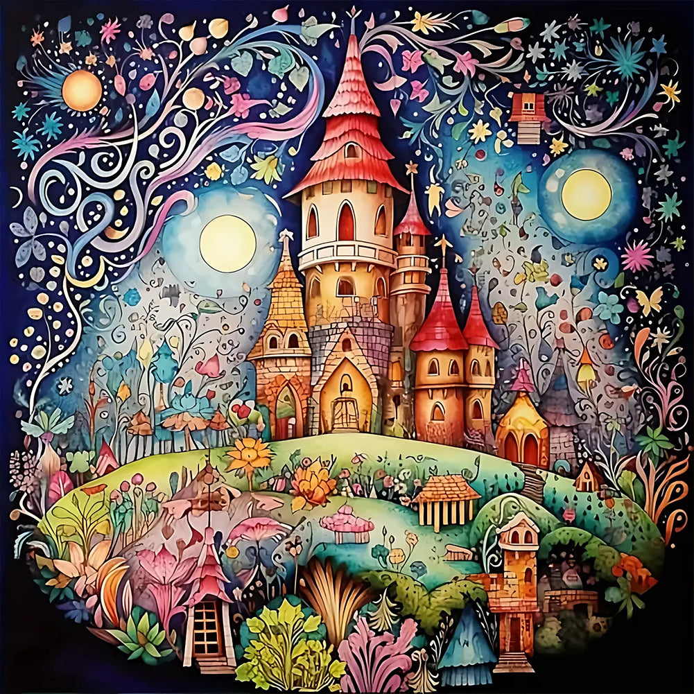 Diamond Painting - Full Round - color house (40*40CM)