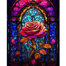 Load image into Gallery viewer, Diamond Painting - Full Round - rose glass art (40*50CM)
