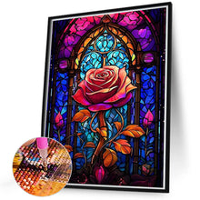 Load image into Gallery viewer, Diamond Painting - Full Round - rose glass art (40*50CM)
