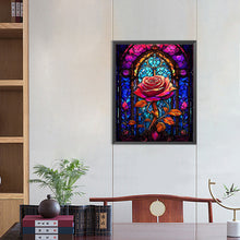 Load image into Gallery viewer, Diamond Painting - Full Round - rose glass art (40*50CM)
