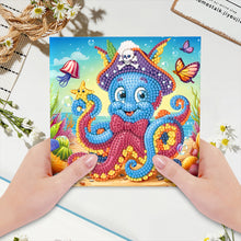 Load image into Gallery viewer, 12Pcs Special Shape Cartoon Rhinestone Painting Card Kit Diamond Daily Wish Card
