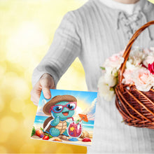 Load image into Gallery viewer, 12Pcs Special Shape Cartoon Rhinestone Painting Card Kit Diamond Daily Wish Card
