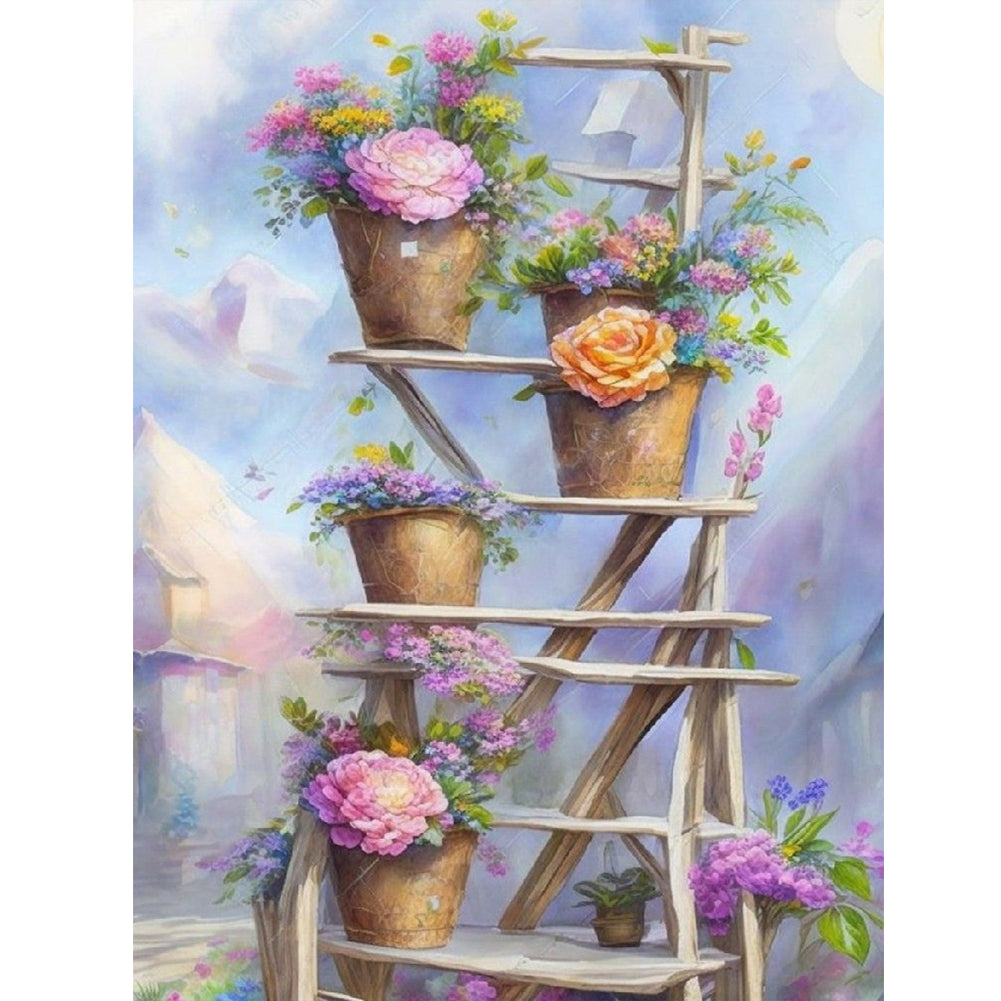 Diamond Painting - Full Round - Gardening flowers and plants (30*40CM)