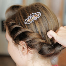 Load image into Gallery viewer, 3Pcs Leaf Flower DIY Diamond Painting Hairpin Diamond Hair Clips Gift for Girls
