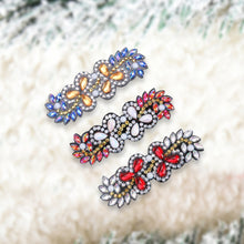 Load image into Gallery viewer, 3Pcs Leaf Flower DIY Diamond Painting Hairpin Diamond Hair Clips Gift for Girls

